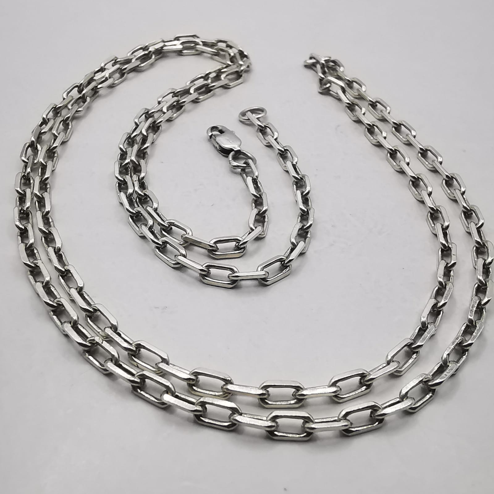 アクセサリー Silver 925 vintage necklace Vintage Unusual 925 Sterling Silver Chain Necklace, Signed