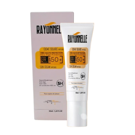 Rayonnelle | Ecran Solaire Tous Types de Peaux Invisible SPF50+