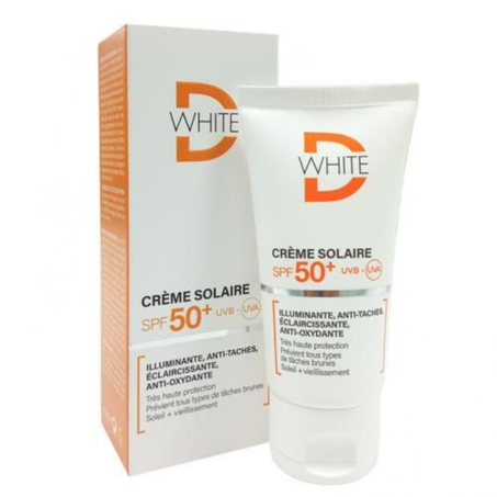 DWHITE CREME SOLAIRE UVB -UVA (INVISIBLE SPF 50+)