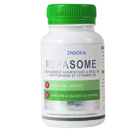 L-Tryptophane 300mg + Vitamine B6 1.4mg Repasome 60 Gelules