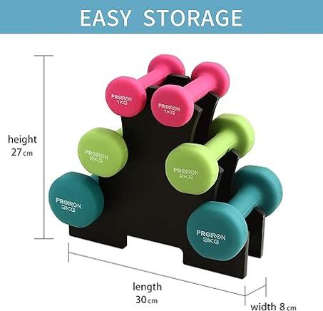 أوزان الدمبل المصنوعة من النيوبرين