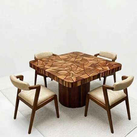 Table Artisanal en Noyer