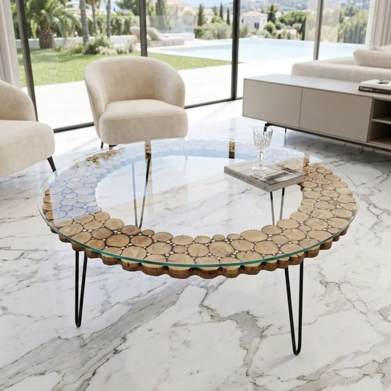 Table Artisanal en Bois D