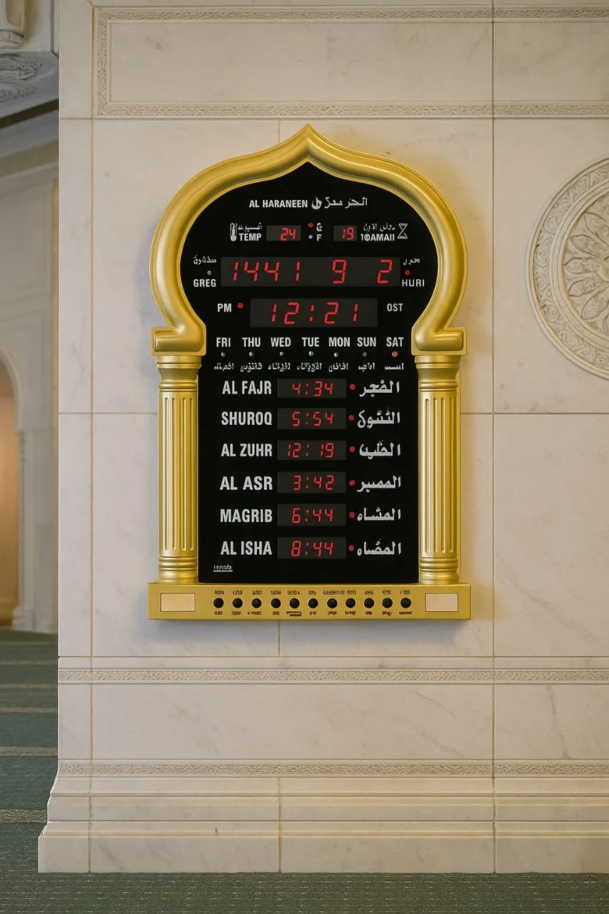 ساعة المساجد AL-HARAMEEN الفاخرة