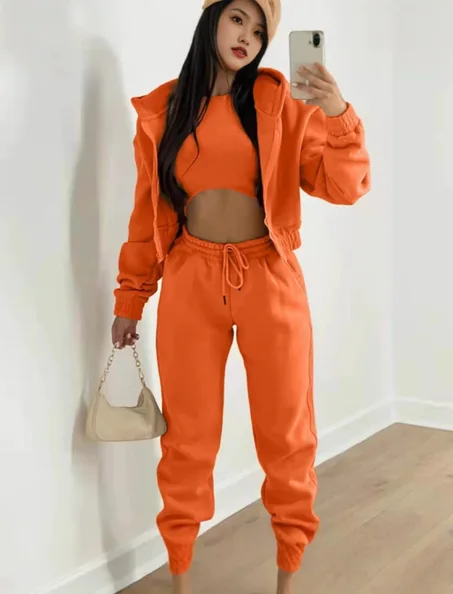 ✨ Ensemble jogging femme 3 pièces – style sport chic ✨