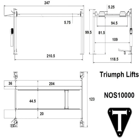 Triumph NOS10000 4-Post Auto Parking Lift