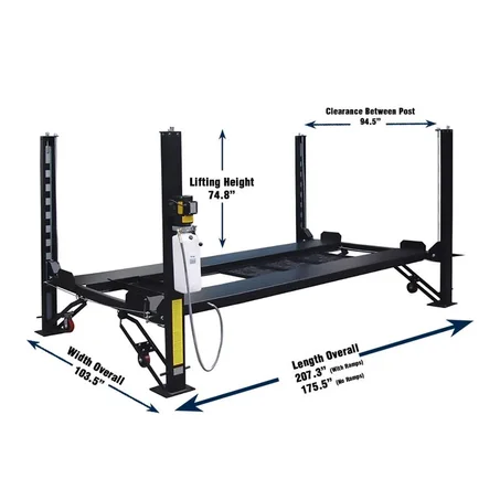 Tuxedo FP8K-DX 8,000 lb Deluxe Storage Lift - Poly casters, drip trays, jack...