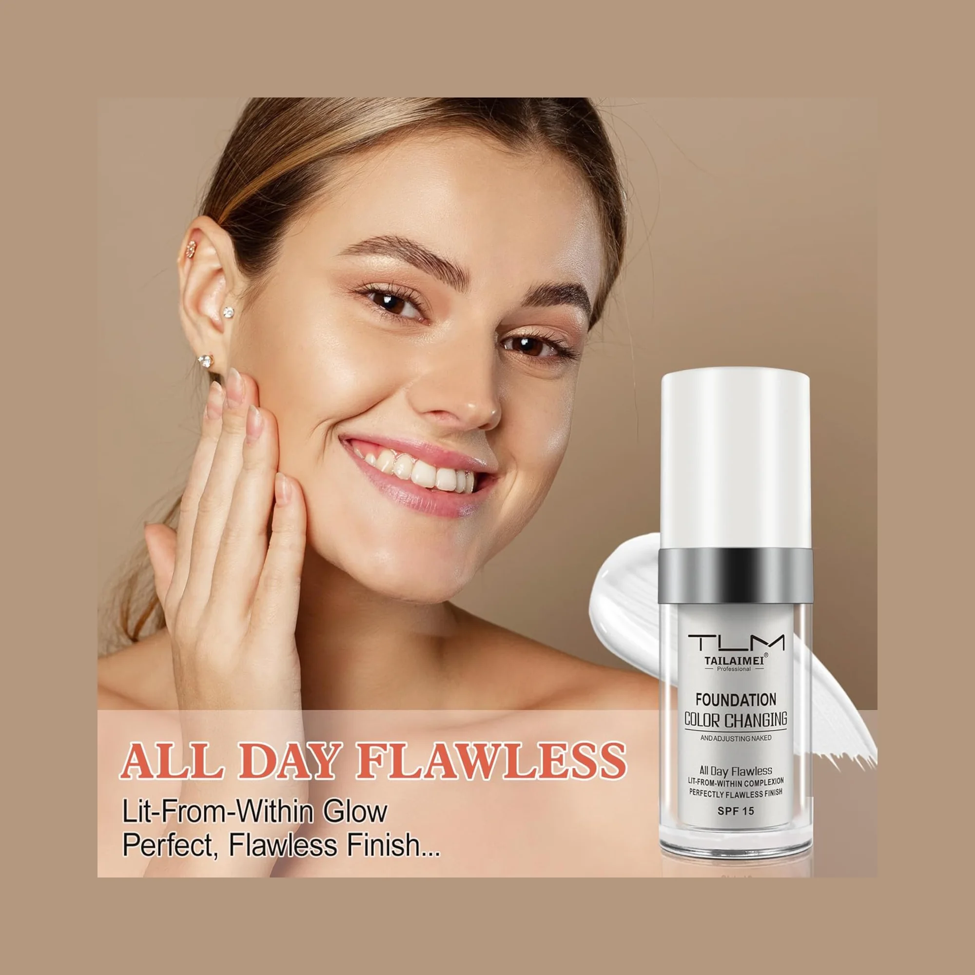 كريم أساس للبشرة ذات اللون الدافئ