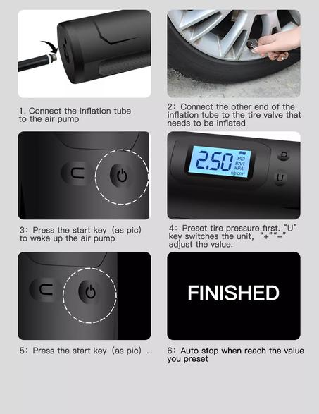 مضخة ضغط الهواء المحمولة