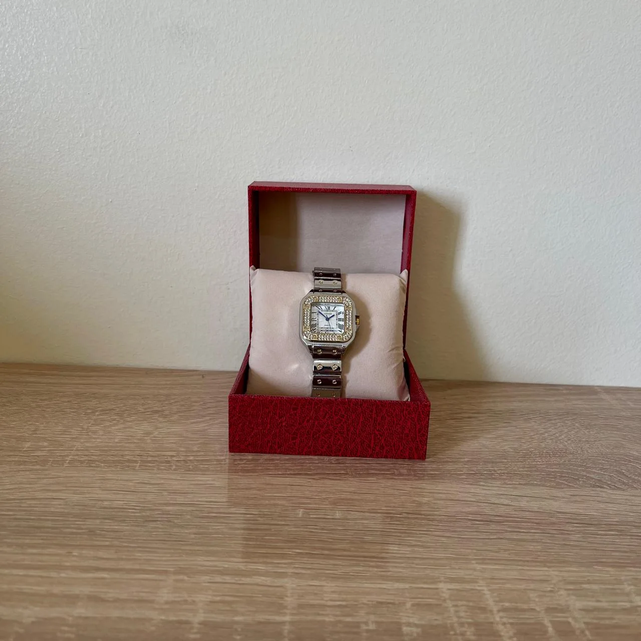 Cartier Femme Carrée Bicolore Sertie Prestige