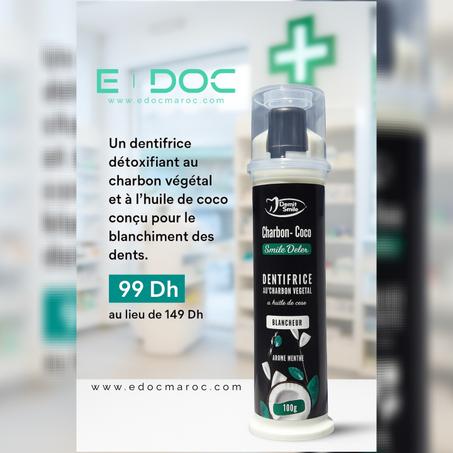 DENTIFRICE BLANCHEUR A BASE DU CHARBON