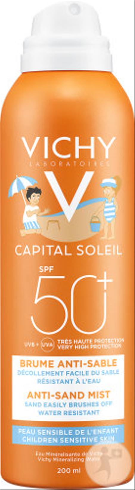 VICHY ECRAN 50+SPRAY ENFANT 200 BRUME ANTI SABLE