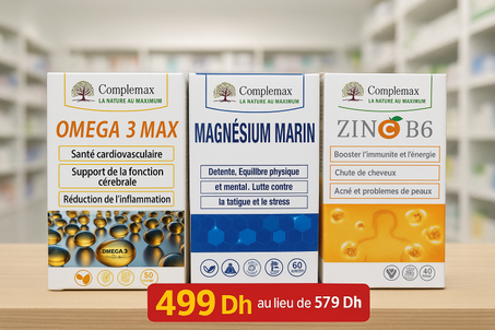 PACK OMEGA 3 + MAGNÉSIUM MARIN + ZINC B6