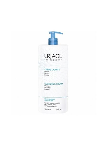 URIAGE CREME LAVANTE VISAGE CORPS CHEVEUX PEAUX SENSIBLES 1L