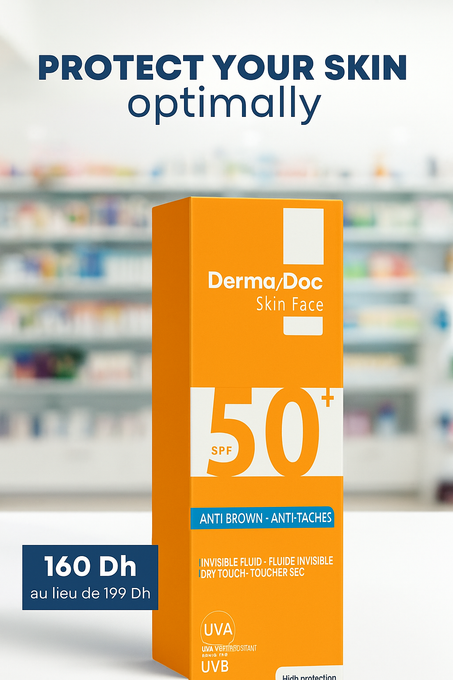 DermaDoc écran solaire SPF50 M+