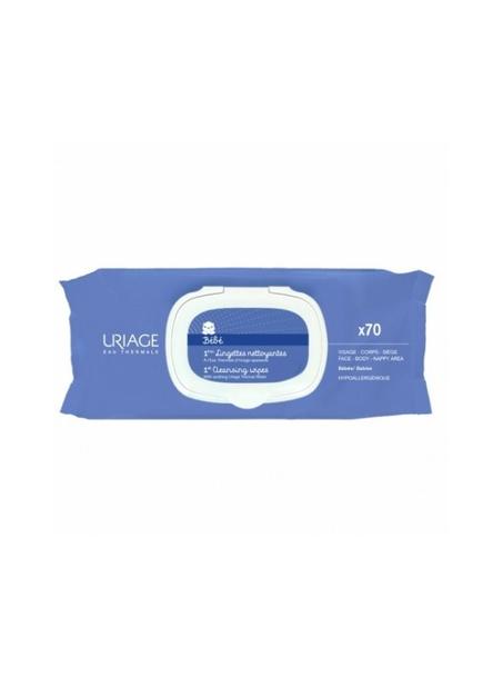 URIAGE BEBE 1ERE LINGETTES NETTOYANTES VISAGE CORPS ET SIEGE X70