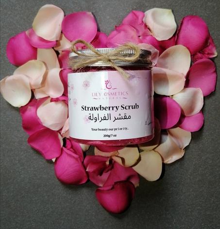 مقشر الفراولة -strawberry Scrub