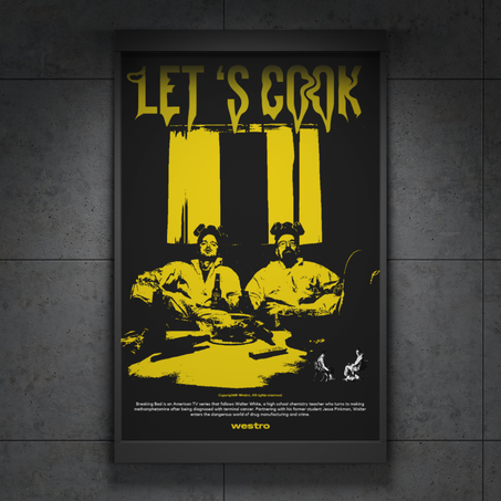 Breaking Bad Let's cook V2 - Framed Poster