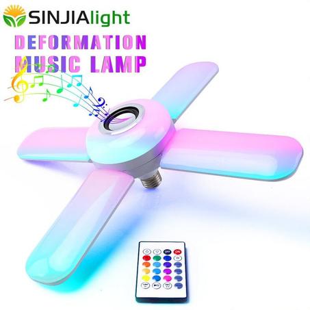 مصباح LED ومكبر صوت بلوتوث بتصميم أنيق و عصري متعدد الألوان 🌙