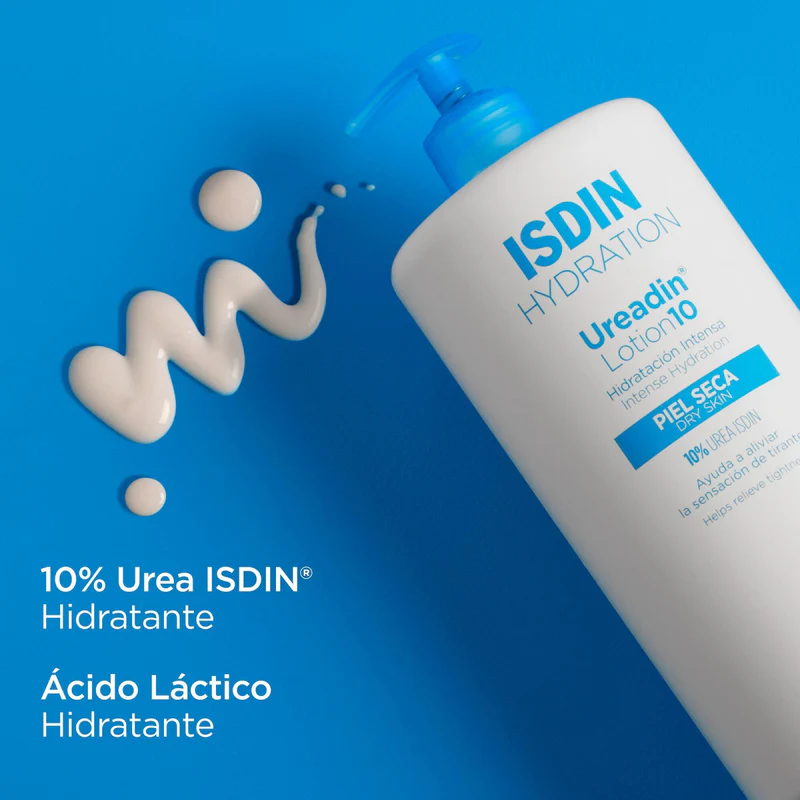 ISDIN Ureadin Lotion10 – Lotion hydratante corporelle 750 ml à l’urée pour peau sèche, 1 unité (Emballage endommagé)