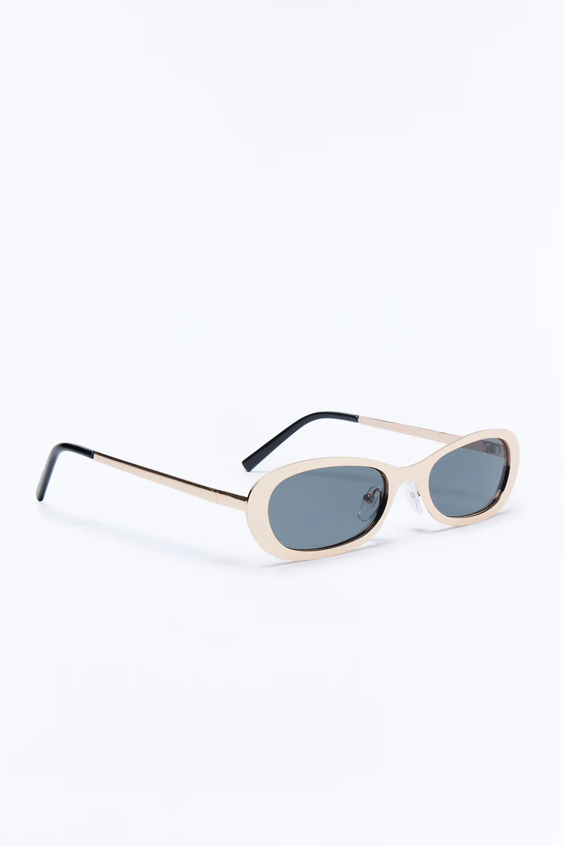Gafas De Sol Cuadradas Metal Chic - Dorado