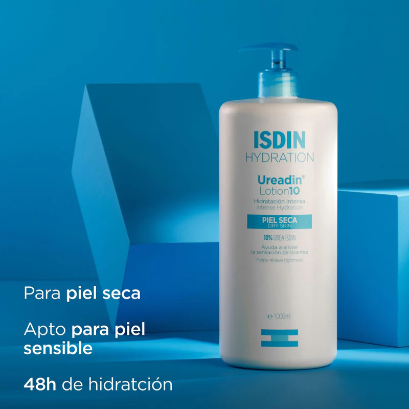ISDIN Ureadin Lotion10 – Lotion hydratante corporelle 750 ml à l’urée pour peau sèche, 1 unité (Emballage endommagé)