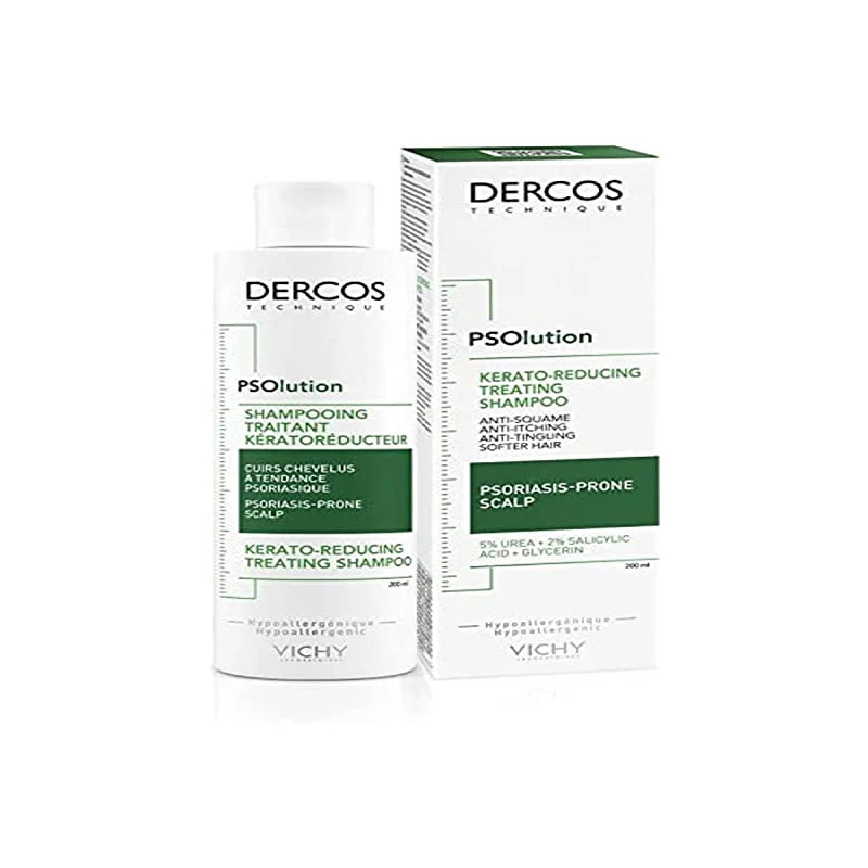 Vichy Dercos PSOlution – Shampooing de traitement kératoréducteur 200 ml (Emballage endommagé)