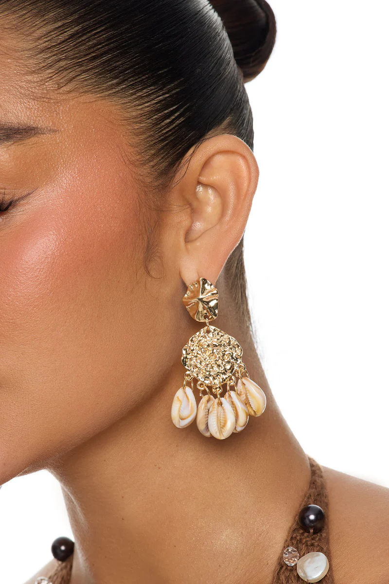 Aretes De Gota Never Shellfish - Dorado/Combo