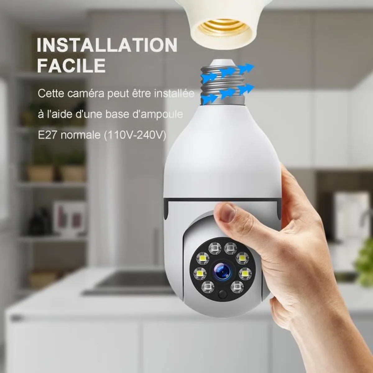 Caméra-lampe de sécurité