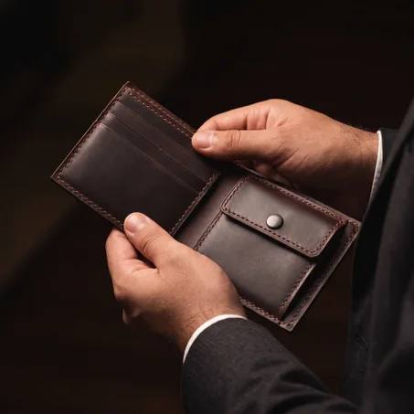 Portefeuille Homme en Cuir Marron – MedinaCuir