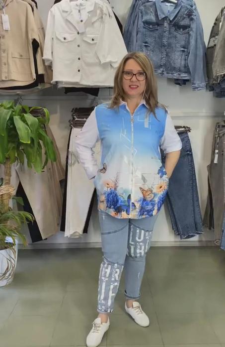 Chemise et pantalon bleu