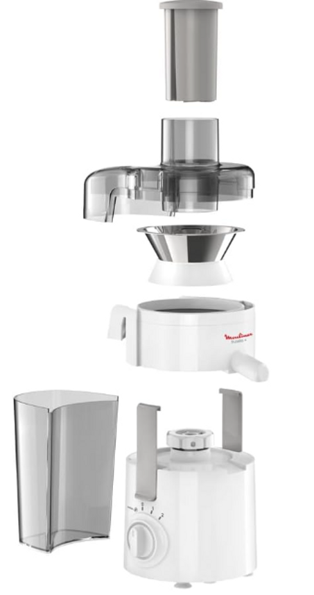 عصارة بقدرة 350 واط، باللون الابيض من مولينكس