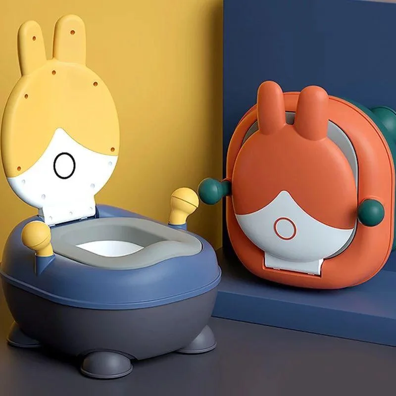 Sièges d'entraînement de pot de dessin animé pour enfants, toilettes portables pour bébé, fourniture de salle de bain jaune