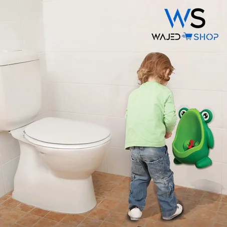 Urinoir d'apprentissage sous forme de grenouille pour garçons
