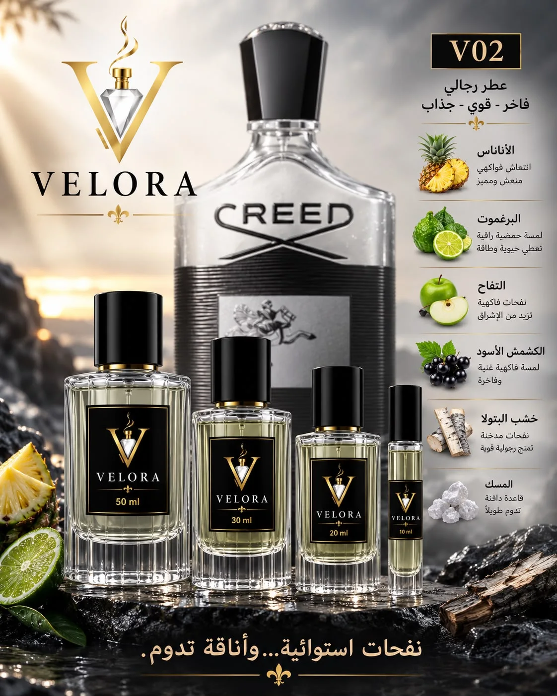 3 عطور بحجم 30ml بـ 99 درهم فقط!