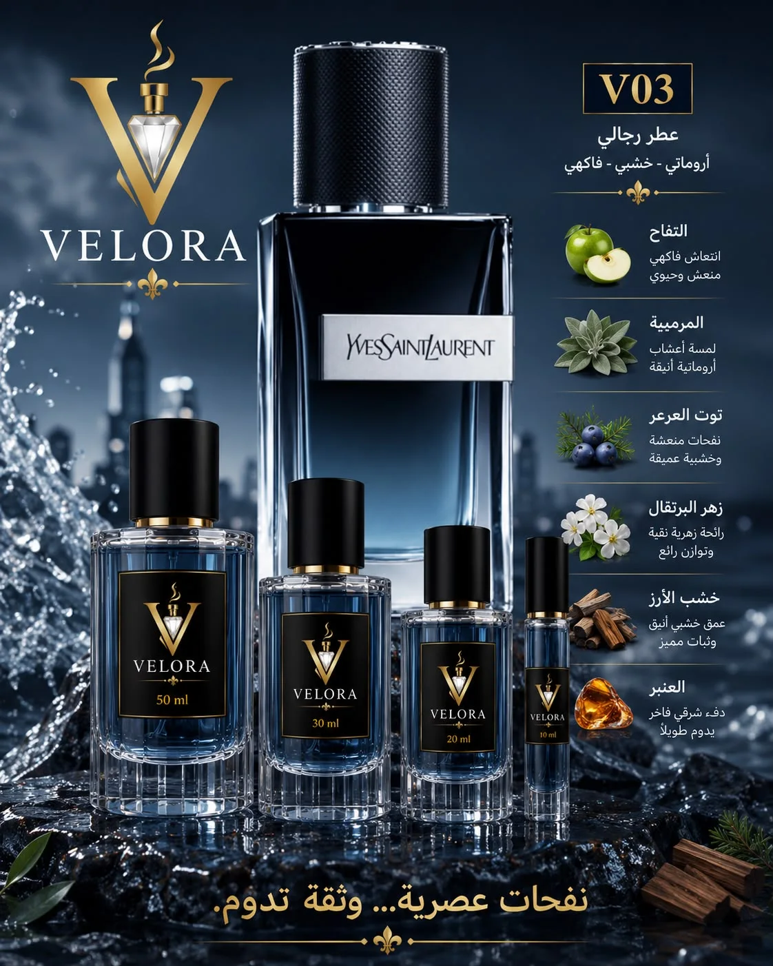 3 عطور بحجم 30ml بـ 99 درهم فقط!