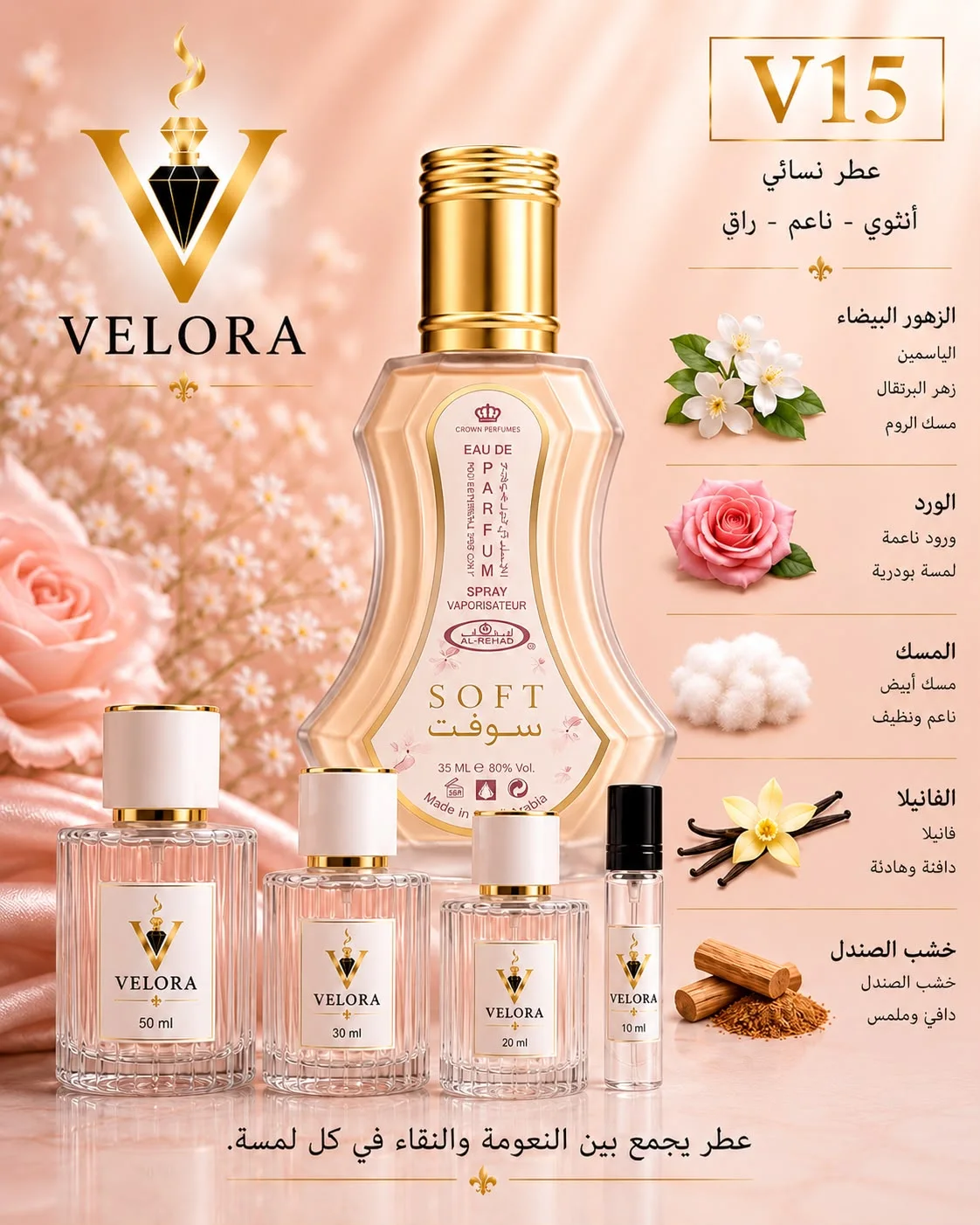 3 عطور بحجم 30ml بـ 99 درهم فقط!