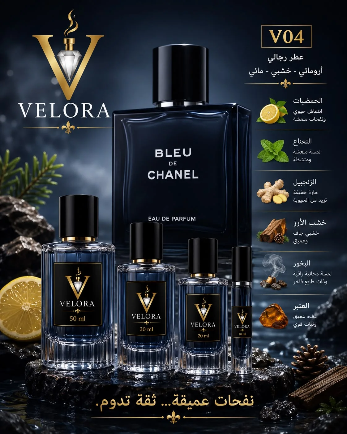 3 عطور بحجم 30ml بـ 99 درهم فقط!