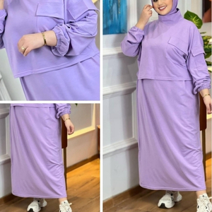 كسوة راقية من قطعتين كسوة فوقها جيلي بثوب مونطوني