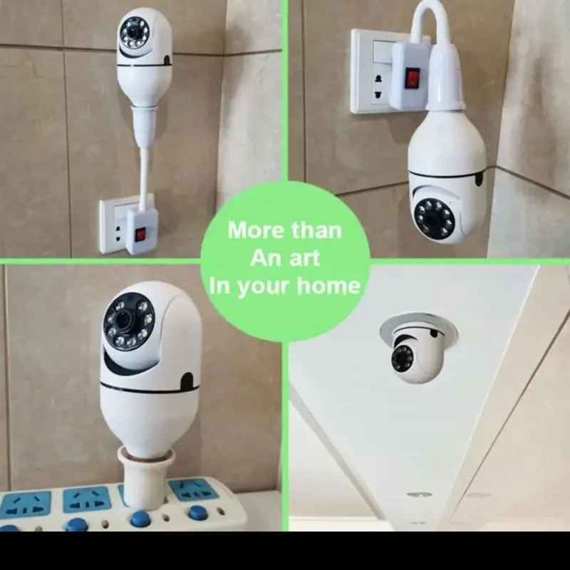 كاميرا مراقبة ذكية لاسلكية 360 درجة على شكل لمبة (V360 Pro)