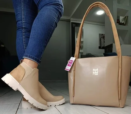 boot avec sac CUIRE