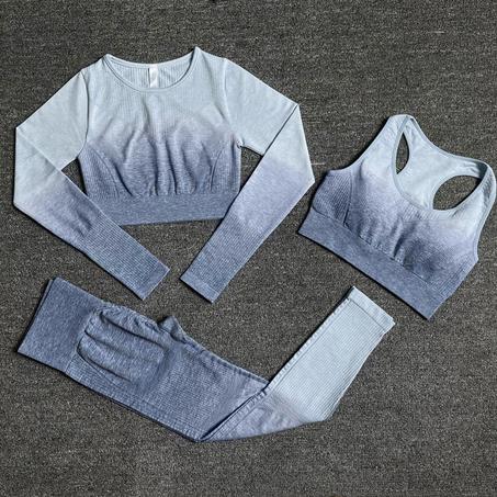 Conjunto de Yoga sin costuras para mujer