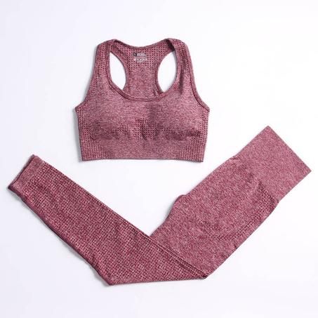 Conjunto de yoga sin costuras para mujer