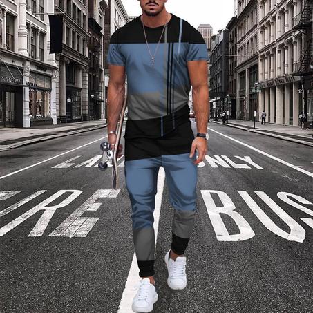 Ropa informal con estampado 3D para hombre