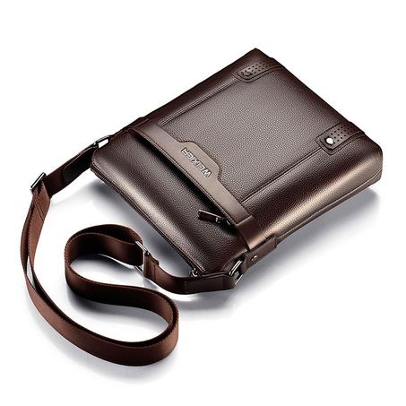 Bolso de mano de piel sintética para hombre