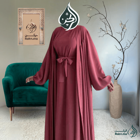 عباية الفخامة كريب روزا الجودة الأولى