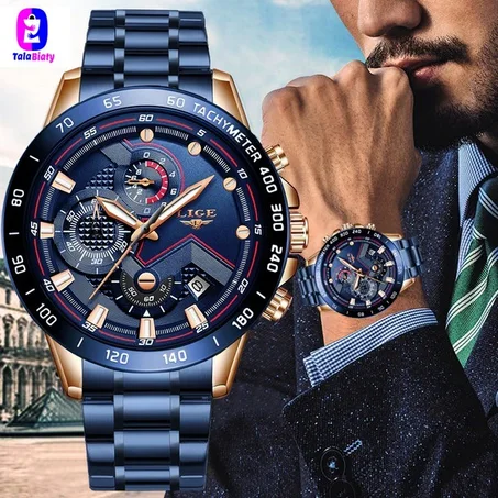 Watch For Men Lige Luxe الساعة الرجالية الفاخرة أعلى جودة مقاومة للماء