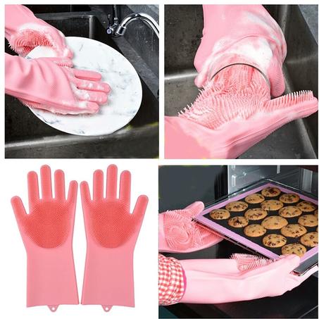 قفازات غسل الأواني المنزلية