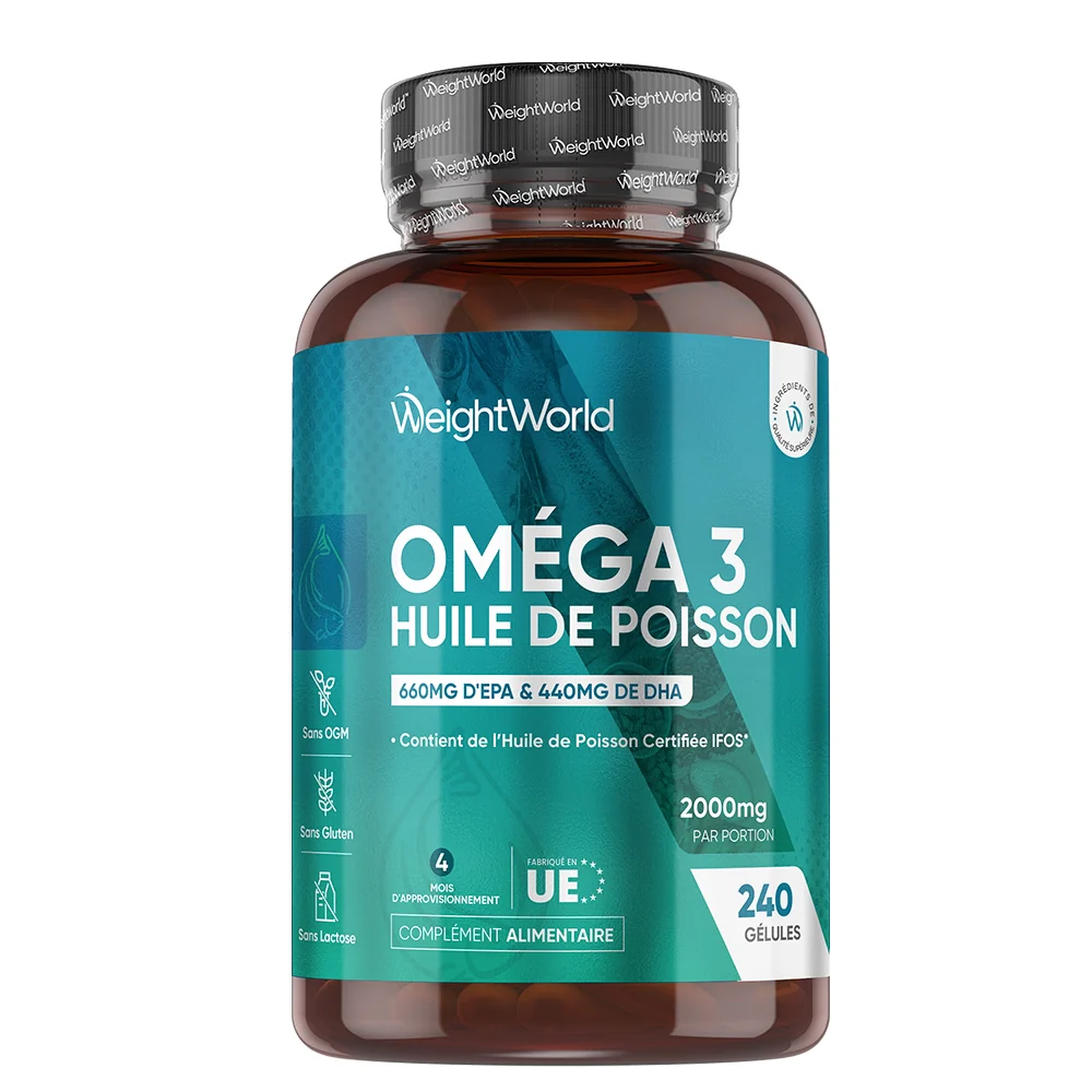 Omega 3 Fish Oil - WeightWorld | 240 Softgels