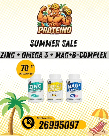 Zinc & Omega-3 & Mag + B-Complex: